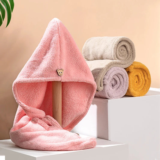 Fast Dry Hair Towel Wrap, Super Absorbent Microfiber